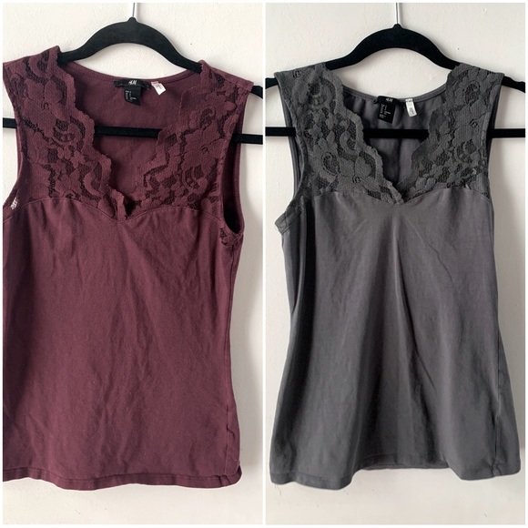 Lot of 2 super cute H&M tops - Picture 1 of 12